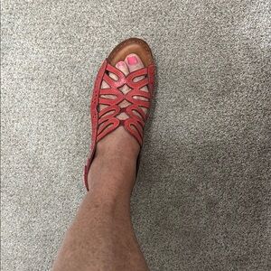 Women's Red sandals size 41=9 1/2